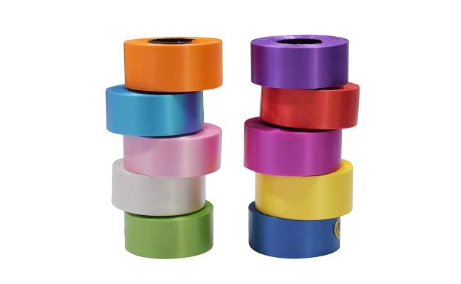 Curling Plastic Ribbon  Multi Colors, 4cm For Crafts